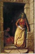 unknow artist Arab or Arabic people and life. Orientalism oil paintings 611 oil on canvas